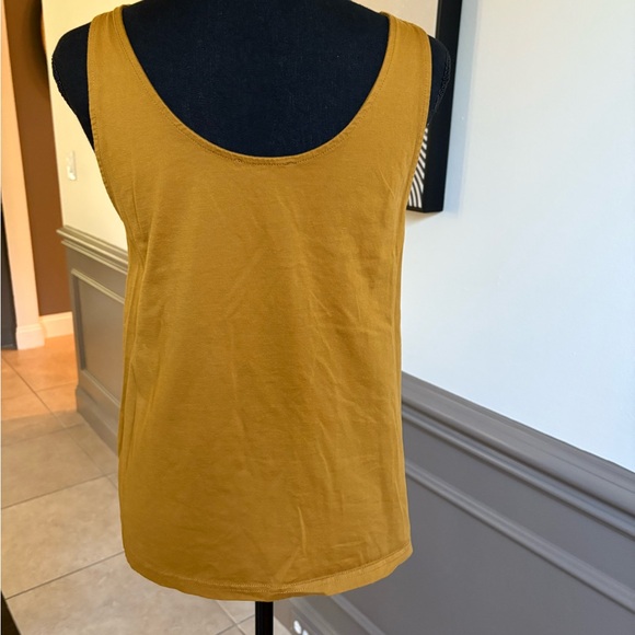 J. Crew Yellow Tie Front Tank Top with Bow Detail - Picture 2 of 5
